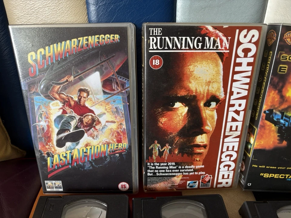 SHWARZENEGGER VHS LOT X4 - THE RUNNING MAN - ERASER - THE LAST ACTIN HERO - - Image 4 of 4
