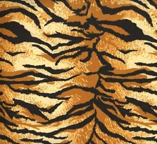 TIGER STRIPE Animal Skin Print Fabric Fat Quarter 18" x 22"
