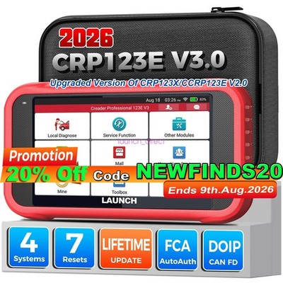 LAUNCH CRP123E V3.0 OBD2 Scanner Engine ABS SRS Code Reader Auto Diagnostic Tool