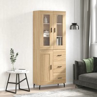 Highboard Sonoma-Eiche Nachbildung Holzwerkstoff 69,5X34X180 Cm