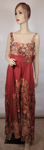 NEW SOLD OUT HTF Free People Bali Westward Trails Red Printed Jumpsuit NWT XL - Picture 3 of 7