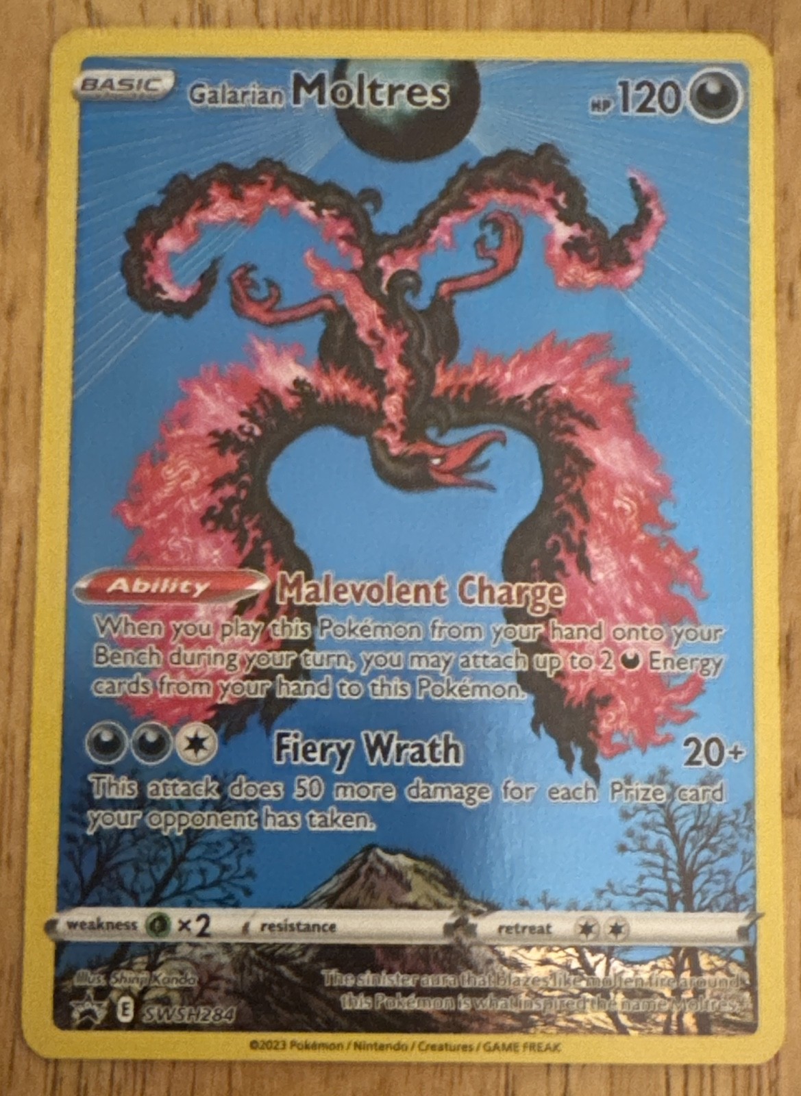 Galarian Moltres SWSH284 SWSH: Sword & Shield Promo Cards Holo
