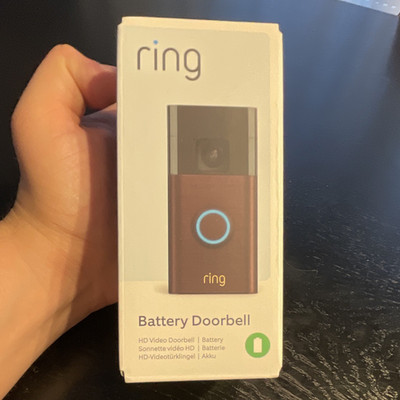 Ring Battery Doorbell Video Türklingel HD, batteriebetrieben, rund