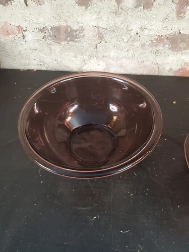 Vintage Pyrex #323 Purple Glass With Flat Rim 1.5Qt Mixing Nesting Rd Bowl ~USA