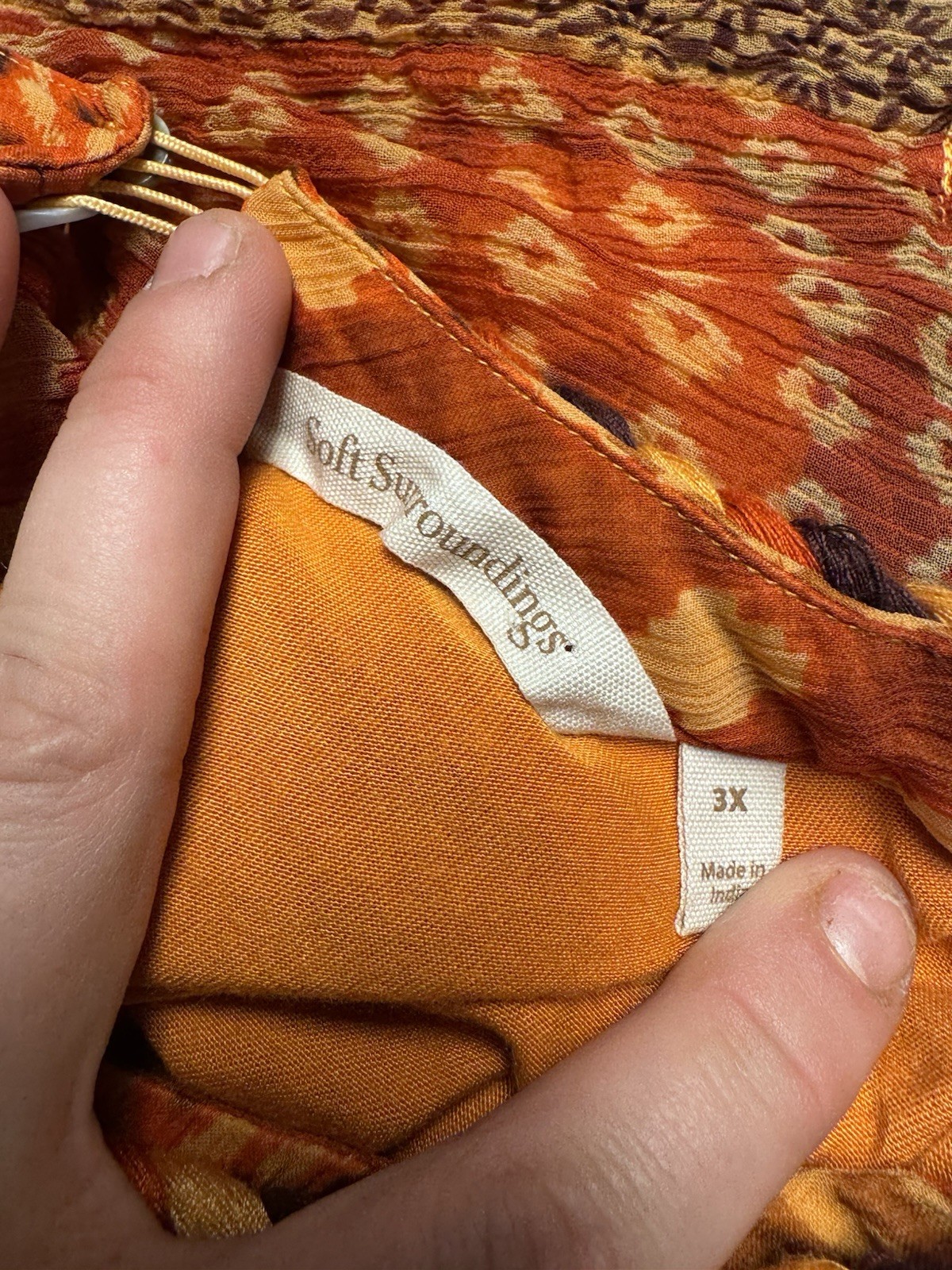 Soft Surroundings Boho Patchwork Top Beaded Tasse… - image 3