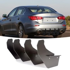  Rear Bumper Diffuser Splitter Lip Spoiler Shark 4 Fins Fit for Infiniti