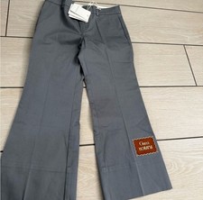 Gucci Kids Grey Pants w/ Gucci Horama Patch Size 8 New With Tags Unisex
