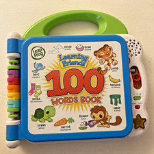 leapfrog learning friends 100 words Interactive book English  Spanish 2018