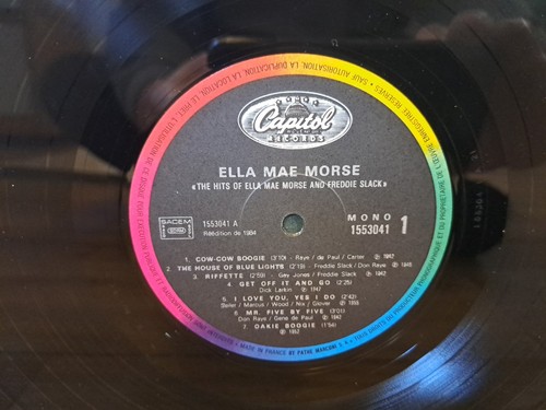 Ella Mae Morse The Hits Of Freddie Slack 1984 France Reissue of 1962 Capitol LP - Picture 9 of 11