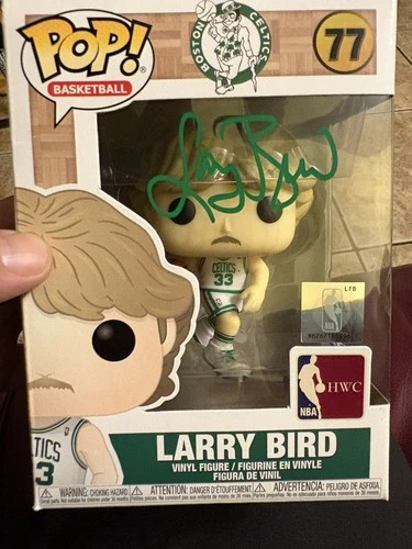 Larry Bird Autograph Authentic Funko Pop NBA Basketball