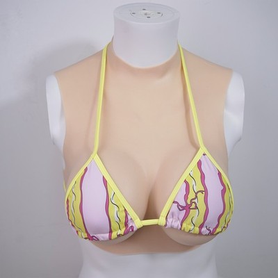 Silicone breasts designed specifically for cross-dressers to enhance bust size.