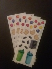 Creative Memories  Lot of Four Studio Stickers  2" x 5" Toddler Snacks