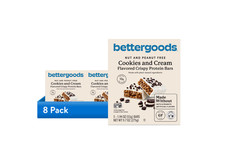 8 pack Peanut and Gluten Free Cookies and Cream Flavored Crispy Protein Bars