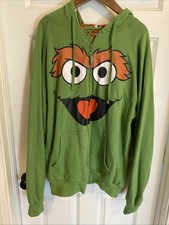 Vintage Sesame Street Reversible Hoodie, Oscar The Grouch