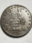 1877-S Trade Dollar $1 San Francisco Silver Coin XF Detail Nice Example