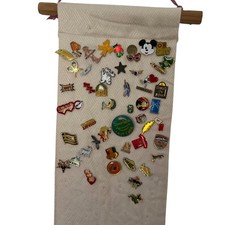 Vintage Enamel Pin Badge Collection Lot of 40  