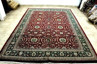 10X14 EXQUISITE MINT 200 KPSI HAND KNOTED VEGETABLE DYE WOOL KASHANN TURKISH RUG