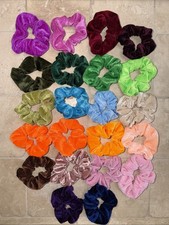 Soft Velvet Scrunchies 22 Pack elastic hair bands Multiple Colors