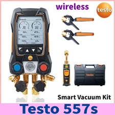 Testo 557s Kit Smart Digital Manifold Bluetooth with 1xTesto 552i & 2xTesto 115i