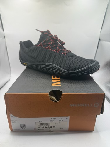 New Merrell Move Glove Sport Trail Running Shoes J16798 Black Women's Size 8