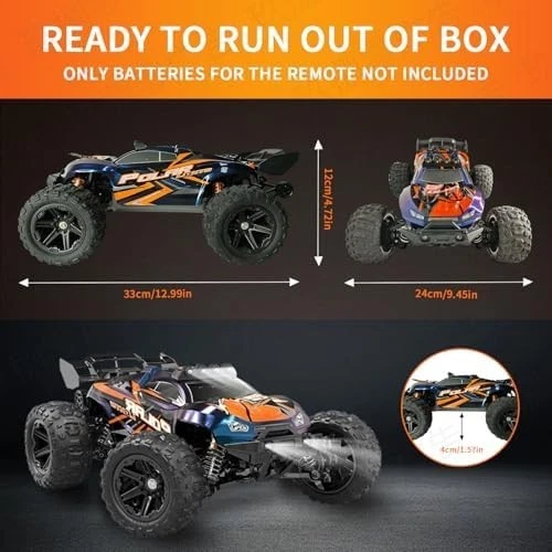 1/14 Brushless RC Cars for Adults Fast + Mph, RC Trucks 4X4 Offroad Waterproof - Image 3 of 4
