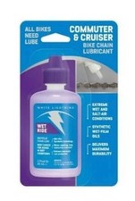 White Lightning Wet Ride Commuter  Cruiser Bicycle Chain Lubricant, 2 Fl Oz