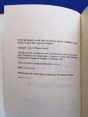 SPLIT IMAGES - FIRST EDITION SIGNED BY ELMORE LEONARD | eBay
