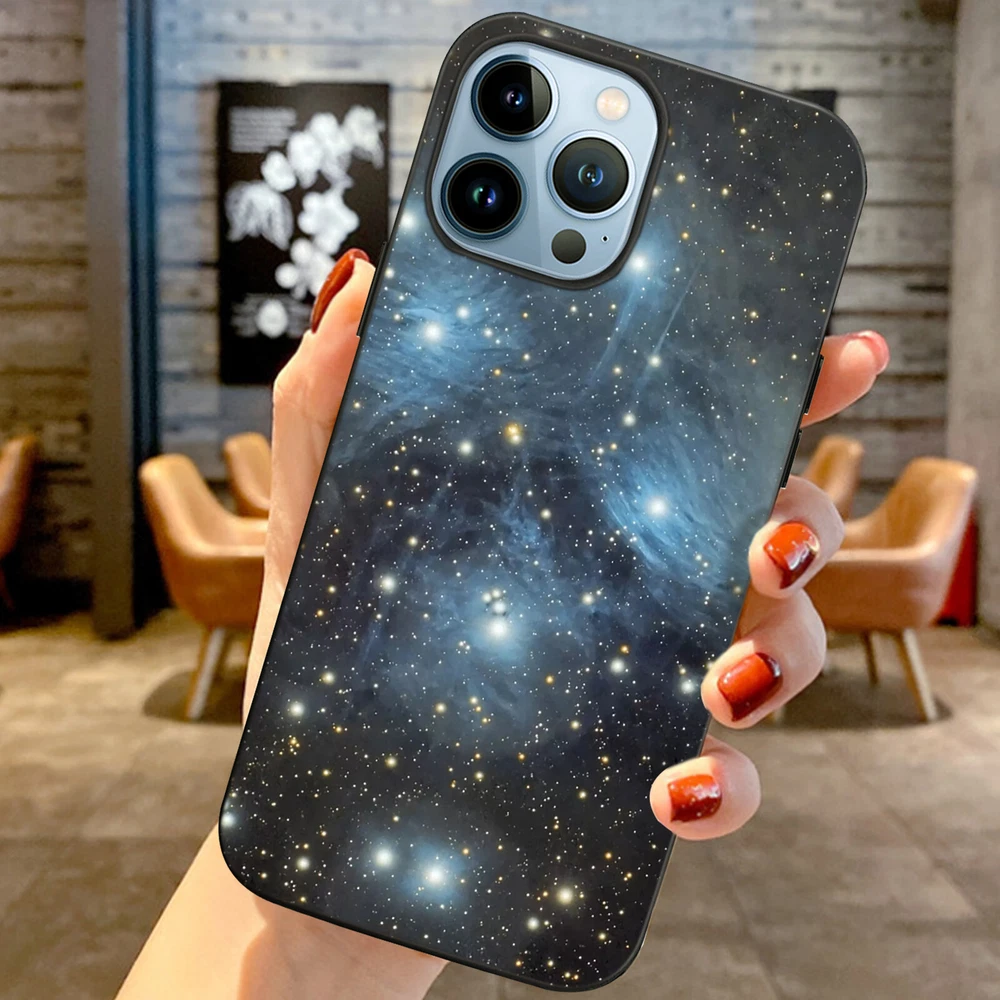 Phone Case Space Soft Silicone Cover For iPhone 11 12 Pro 13 14 Plus 15 Pro Max