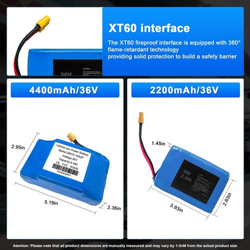 36V 2.2Ah/4.4Ah New Battery For Hoverboard Scooter Balance Board 10S1P/10S2P - Picture 2 of 19