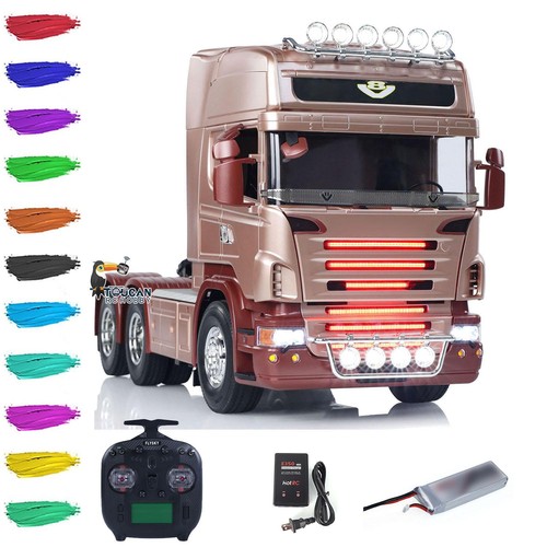 1/14 3Axles R620 6*4 RC USED US Tractor Truck RTR Lorry Model w/ Radio ESC Sound - Picture 1 of 7