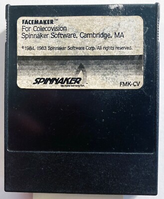 Facemaker ColecoVision game cartridge RARE tested & works