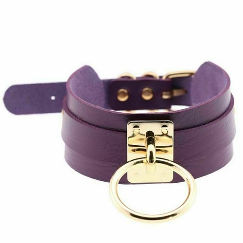 Sexy Damen Punk Gothic breite Mode PU Leder O-Ring Kragen Halskette - Bild 22 von 57