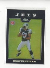 2008 Topps Chrome Refractor #TC219 Dustin Keller Rookie Jets