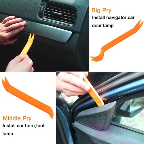 Installation Removal Plastic Pry Tool Kit Set Car Door Clip Panel Trim Dash - Picture 6 of 7