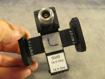 Waveguide WR75 Ku-band TX 14 Ghz Crossguide 50db (N) Directional Coupler326>