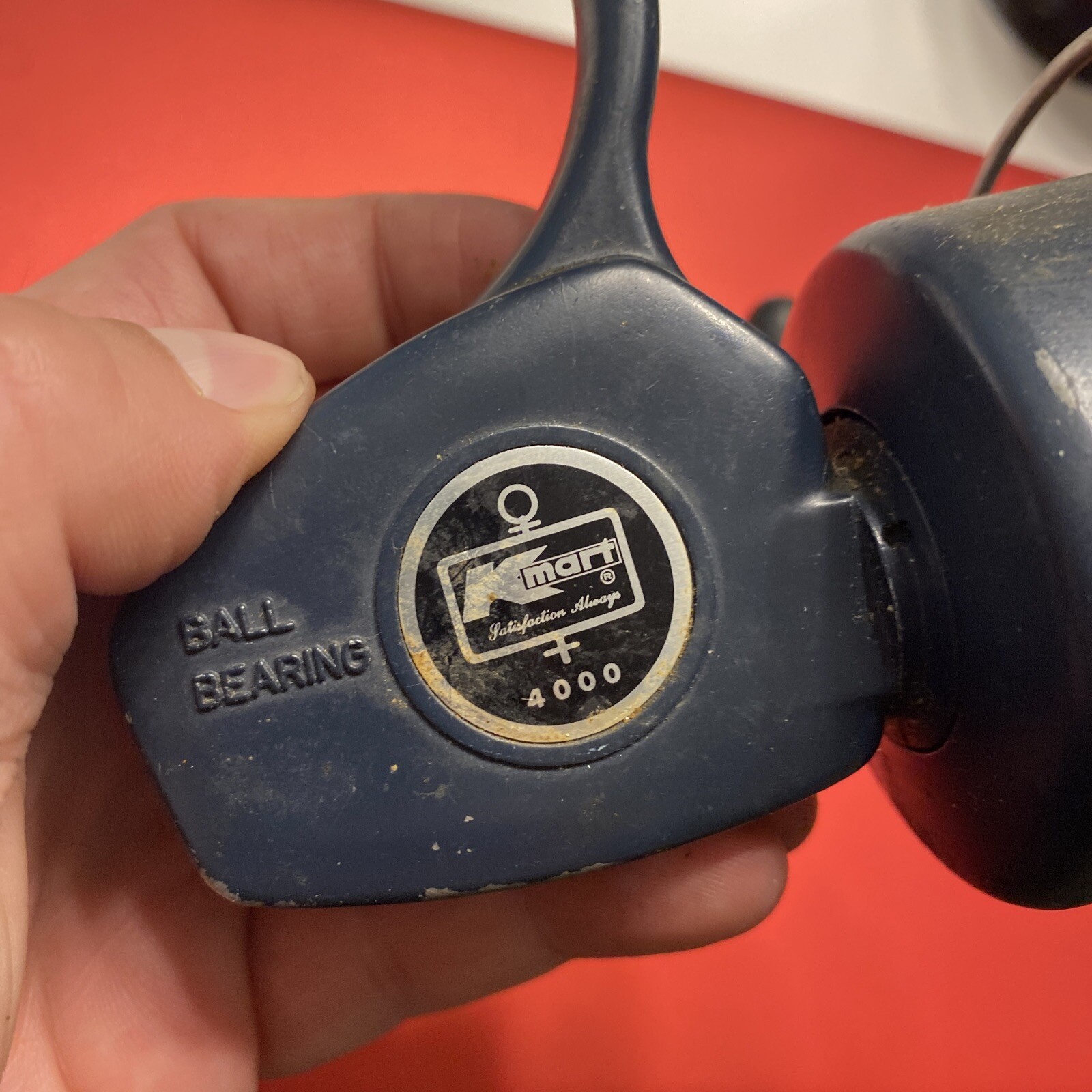 Vintage Kmart 4000 Ball Bearing spinning Fishing Reel Working, See Pics