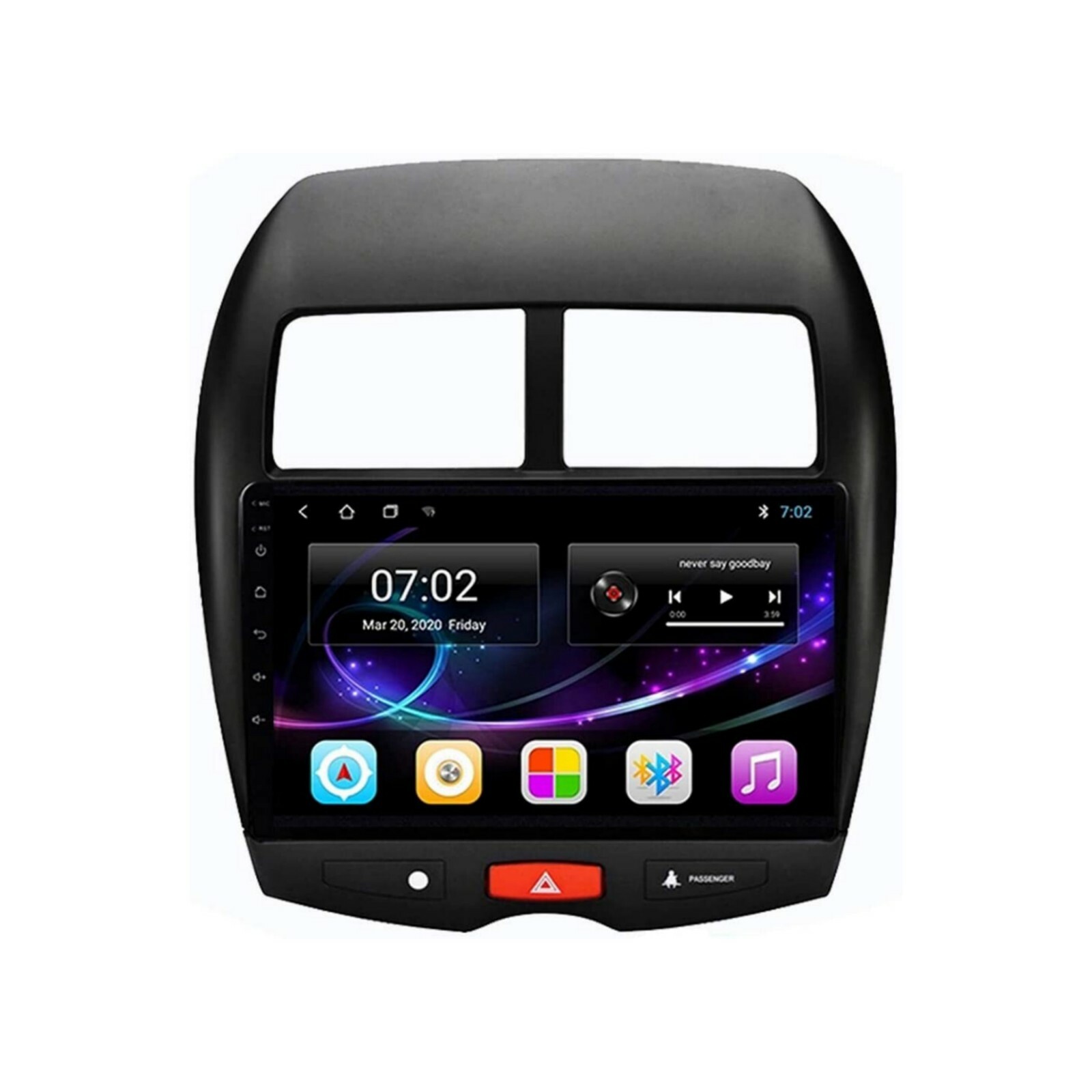 Autoradio Android 10" avec CarPlay pour remplacer l'écran d'origine du Mitsubishi ASX