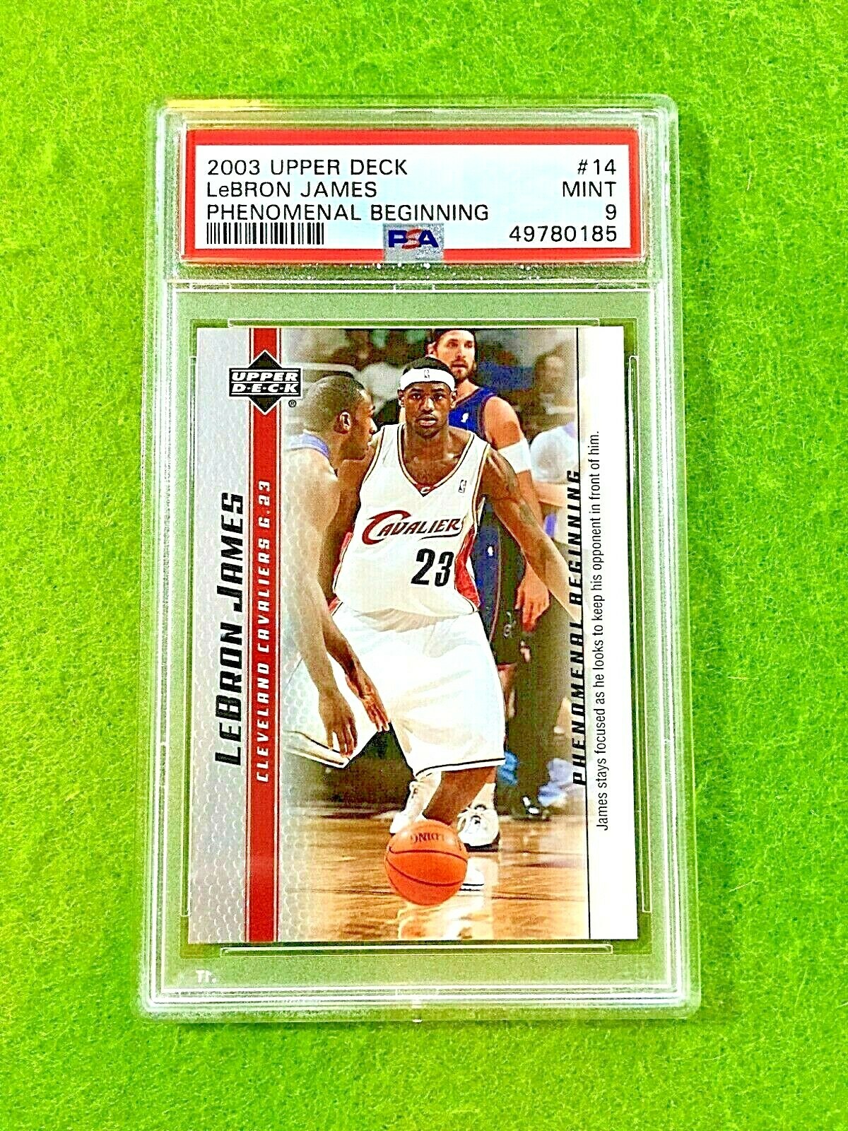 LeBron James #14 Basketball Cards 2003 Upper Deck Phenomenal Beginning trading card — raw and PSA graded price guide