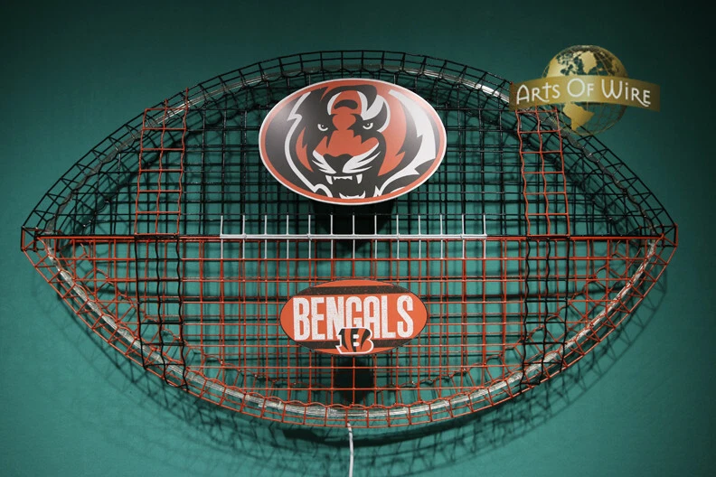 Cincinnatti Bengals Fútbol Profesional Art-Man Cueva y Deportes Bar Arte Día de San Valentín Foto 2 de 2