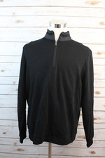 Men's Hugo Boss Black 1/4 Zip Pullover Sweater Sz XL Hugo Boss Casual Pullover