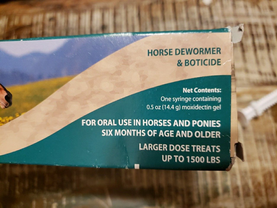 Quest Gel Horse Wormer Moxidectin, 0.5 oz EXP 06/2024 New With Box Wear