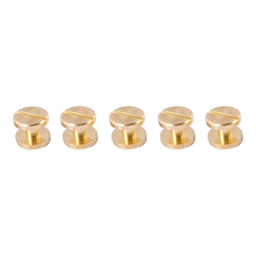 5Pcs 6/8/10/12MM Leather Craft Chicago Nail Brass Solid Rivets Stud Head B