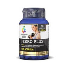 Optima Naturals Colours Of Life - Ferro Plus Integratore, 60 Compresse