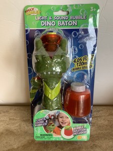 light up dinosaur bubble wand