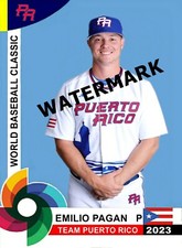 EMILIO PAGAN WORLD BASEBALL CLASSIC 2023 CUSTOM CARD