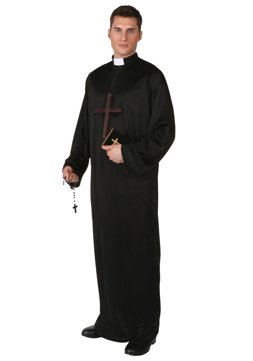 Plus Size Pious Priest Costume | eBay