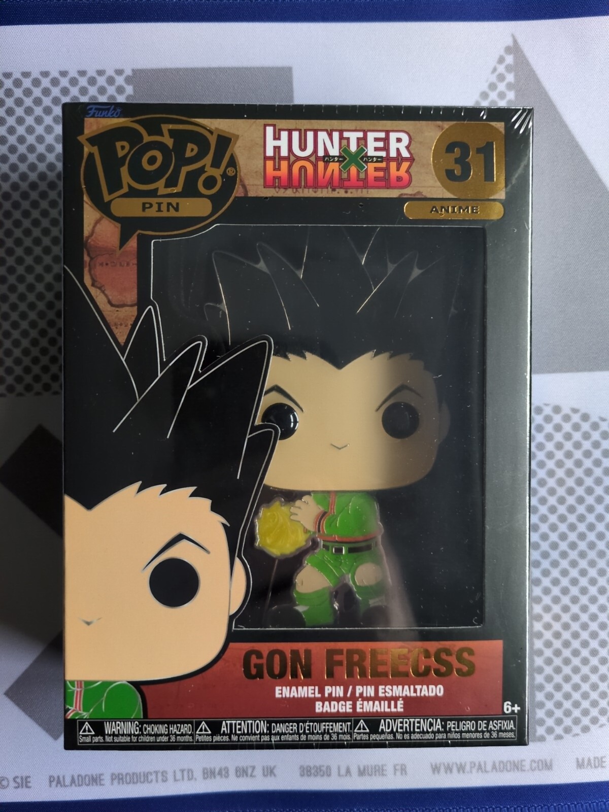 Funko Pop Pin Hunter X Hunter Gon Freecss No 31 collectable new sealed free P&P