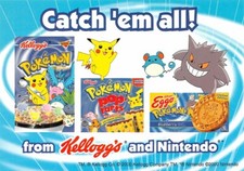 Kelloggs Nintendo Pokemon Catch Em All Rack A...