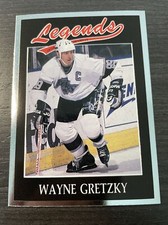 1991 Legends Magazine WAYNE GRETZKY LA Kings silver Border Hockey Card # 1