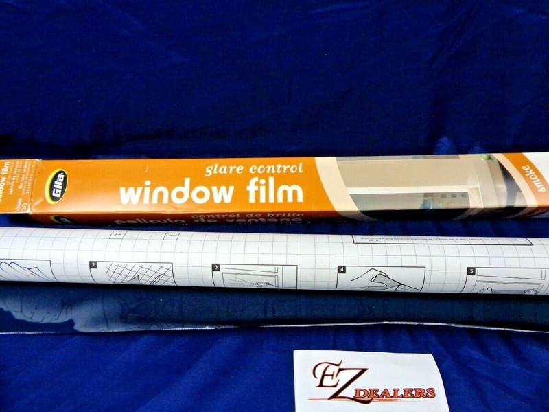 Gila 3 Ft. x 6.5 Ft. Smoke Glare Control Static Window Film CS78